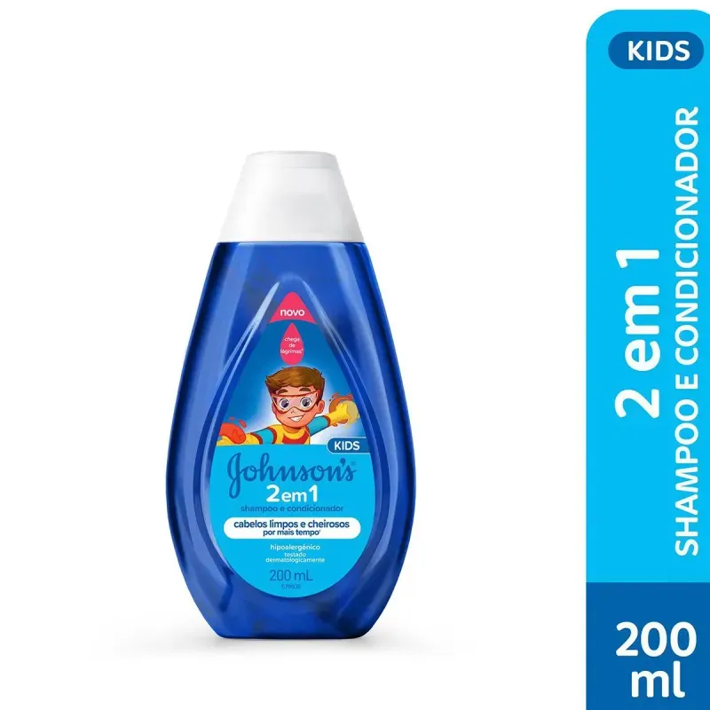 Shampoo e Condicionador Johnsons Kids 2 em 1 - 200ml 2