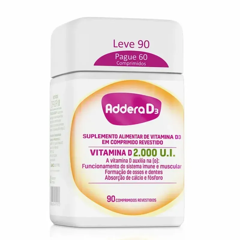 Addera D3 2.000Ui 90 Comprimidos 1