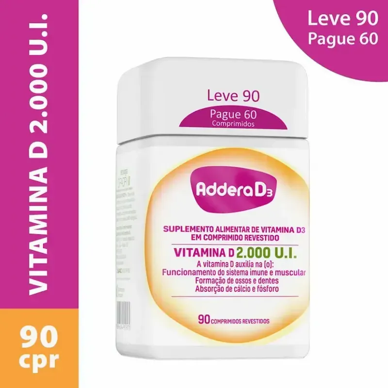 Addera D3 2.000Ui 90 Comprimidos 2