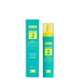 Sérum Facial Noturno Anti-Imperfeições Isdin Oily Skin Acniben 2 Night Concentrate 27ml