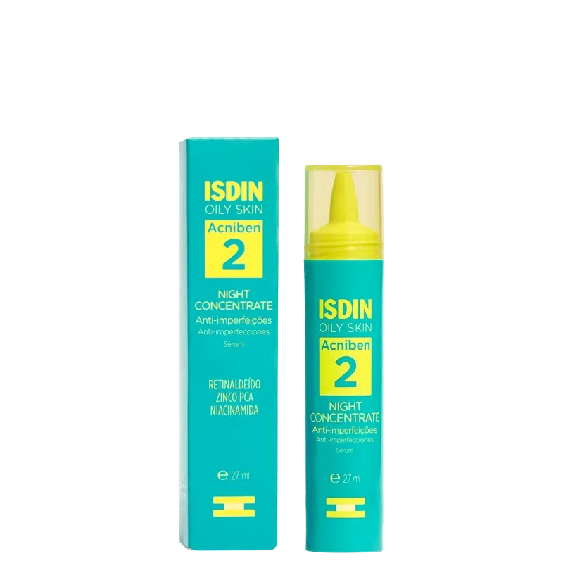Serum Facial Noturno Anti-Imperfeicoes Isdin Oily Skin Acniben 2 Night Concentrate 27ml 1