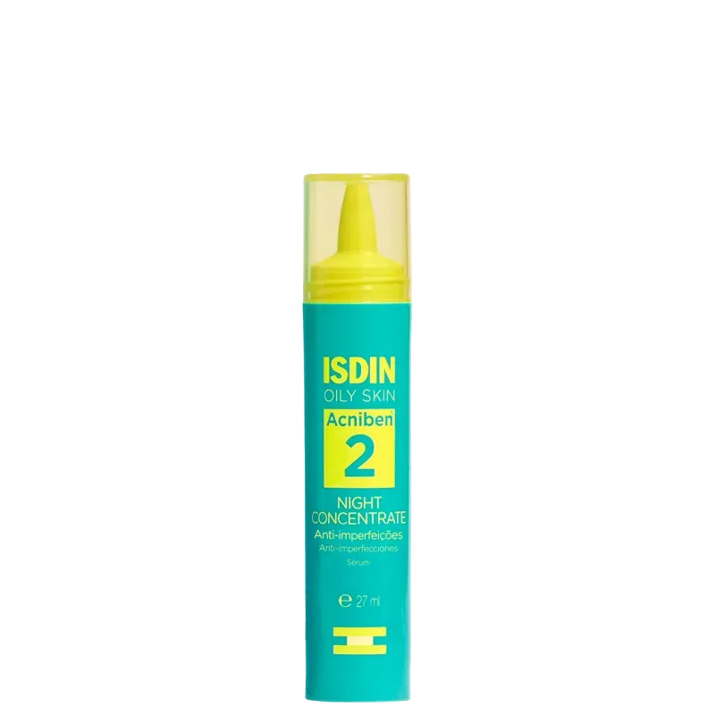Serum Facial Noturno Anti-Imperfeicoes Isdin Oily Skin Acniben 2 Night Concentrate 27ml 2