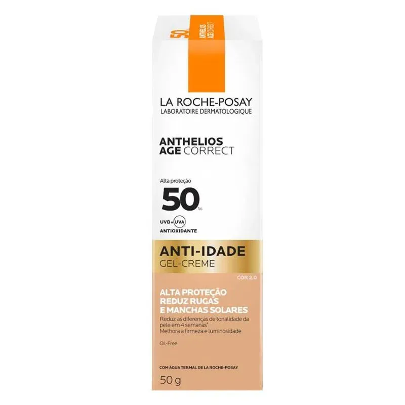 Protetor Solar Facial La Roche Posay Anthelios Age Correct FPS50 Cor 2.0 50g 2