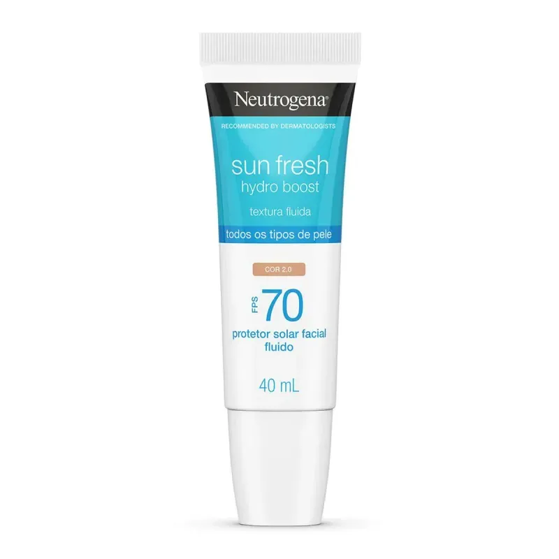Protetor Solar Facial Neutrogena Sun Fresh Hydro Boost FPS70 Cor 2.0 40ml 1