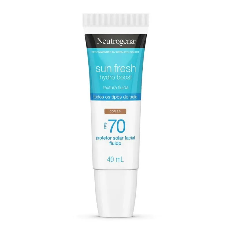 Protetor Solar Facial Neutrogena Sun Fresh Hydro Boost FPS70 Cor 3.0 40ml 1