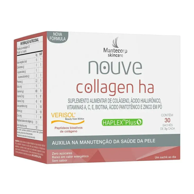 Suplemento Alimentar Mantecorp Nouve Collagen HA 30 Saches 1