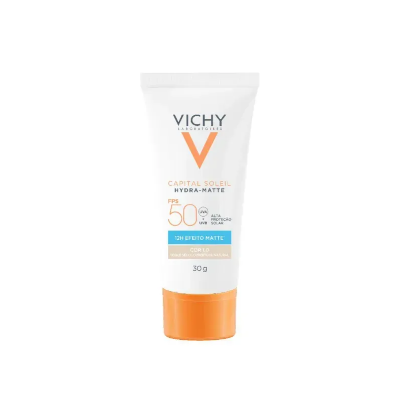 Protetor Solar Vichy Hydra-Matte Cor 1.0 Fps50 30g 1