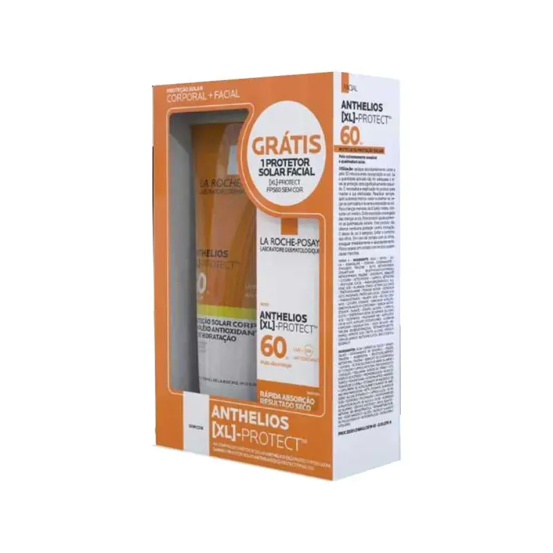 Kit Protetor Solar Anthelios Xl Protect Corporal Fps 50 200ml+Protetor Solar Facial Fps 60 25g 2
