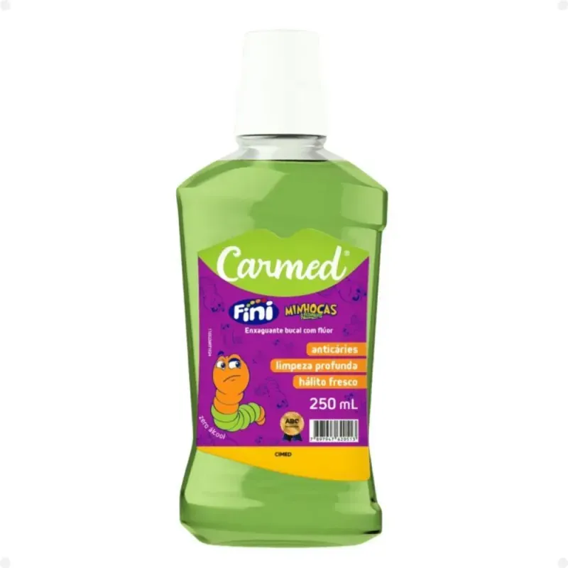 Enxaguante Bucal Carmed Fini Minhocas 250ml 1