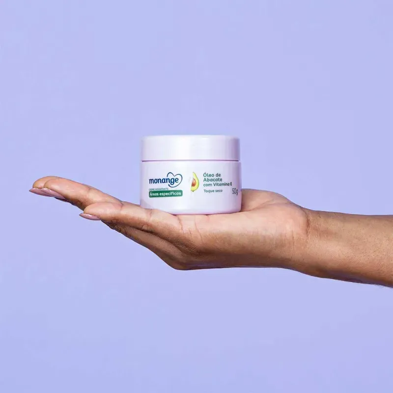 Creme Hidratante Monange Areas Especificas Oleo de Abacate 50g 2