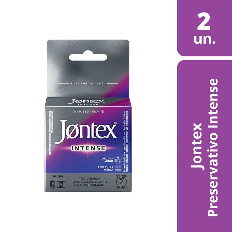 Preservativo Jontex Intense 2 Unidades 2