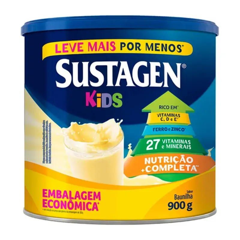 Complemento Alimentar Sustagen Kids Sabor Baunilha 900g 1