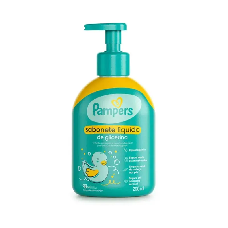 Sabonete Liquido Glicerinado Pampers 200ml