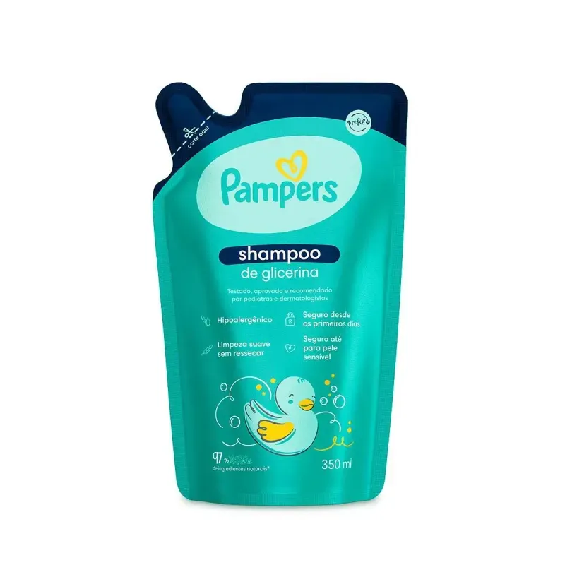 Refil Shampoo Pampers Glicerinado 350ml