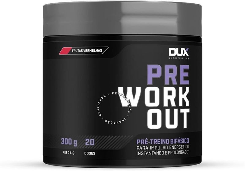 Pre-treino Pre Workout Dux Nutrition Frutas Vermelhas 300g