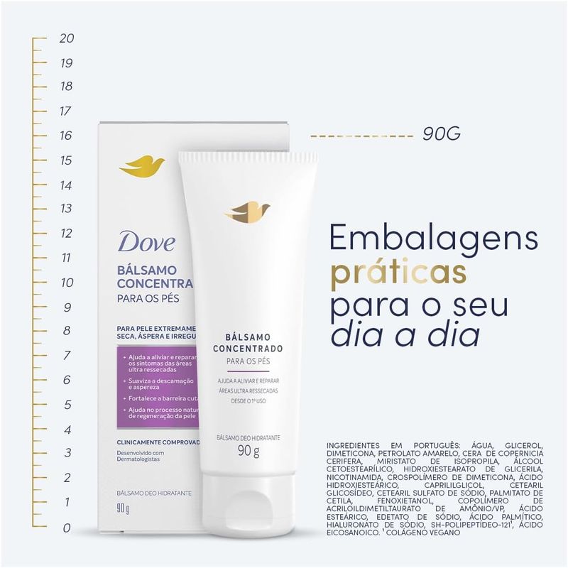 Balsamo Concentrado Dove Para os Pes 90g 3