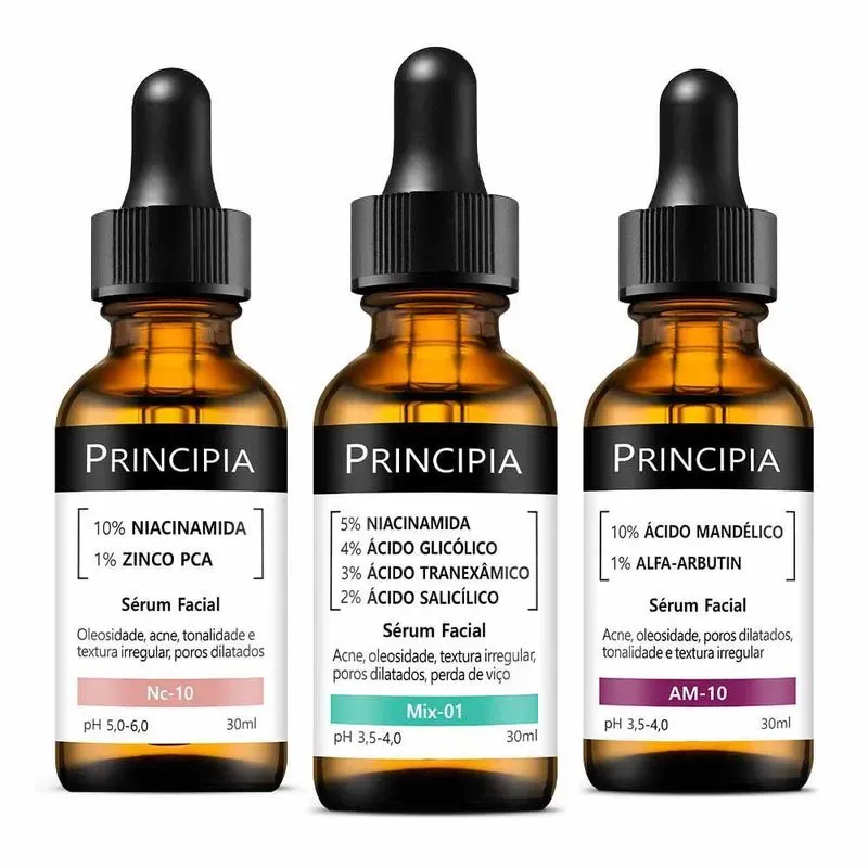 Kit Principia Trio Antiacne Serum NC-10 + Mix-01 + AM-10 3 Unidades 1