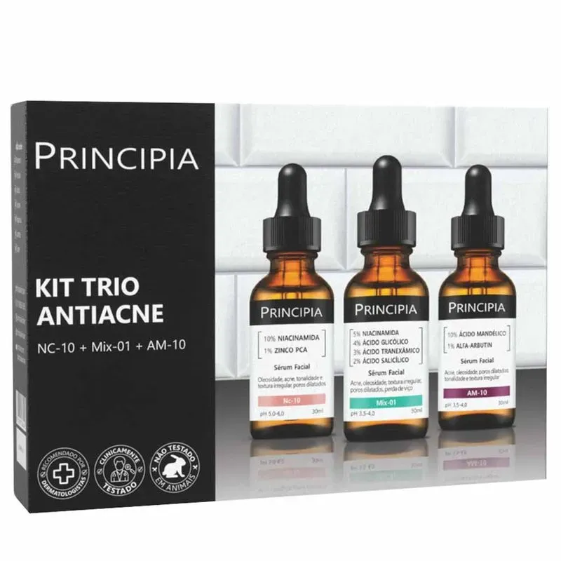 Kit Principia Trio Antiacne Serum NC-10 + Mix-01 + AM-10 3 Unidades 2
