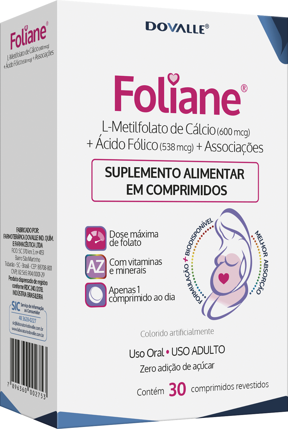 Foliane com 30comprimidos |Drogaria Globo - Drogaria Globo