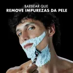 Kit Aparelho de Barbear Descartavel Gillette Mach3 Carbono Carvao Ativado + 1 Refil 4