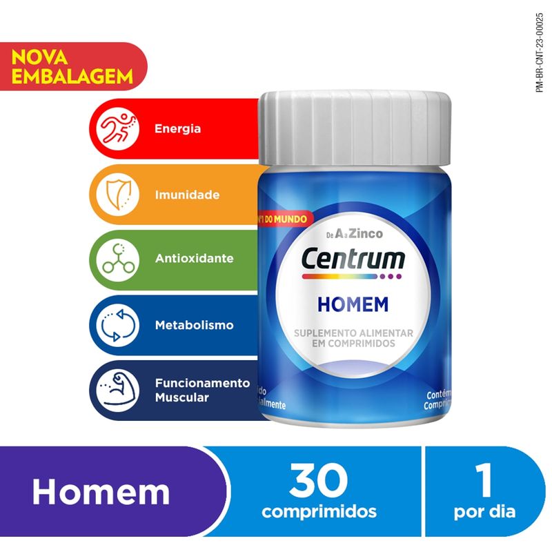 Polivitaminico-Centrum-Essentials-Homem-de-A-A-Zinco-30-Comprimidos