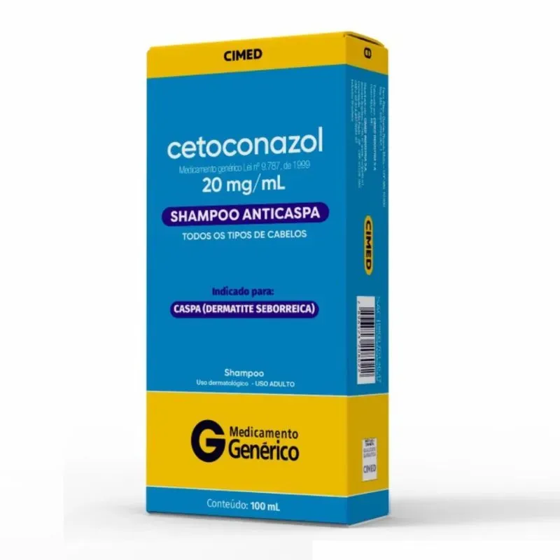 Shampoo Cetoconazol 20Mg Ml Generico Cimed 100Ml - 83922