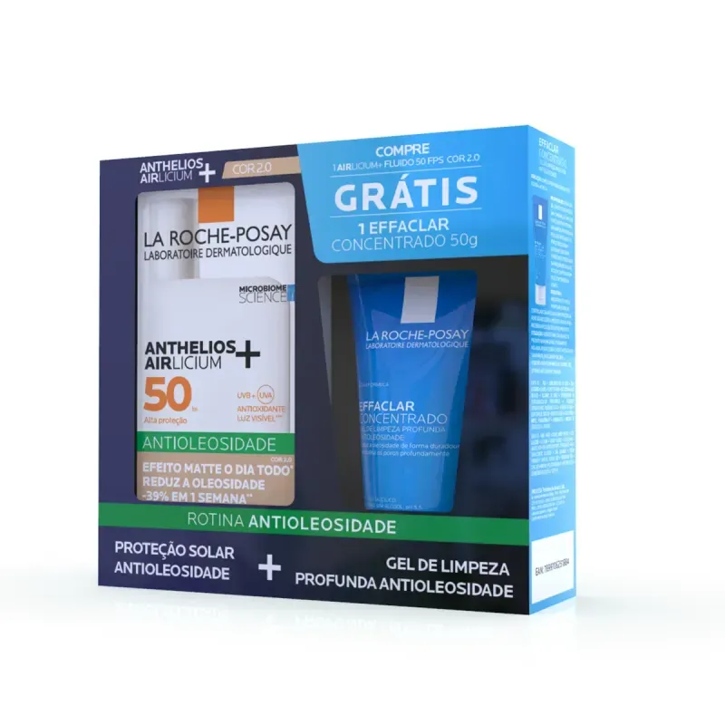 Kit Protetor Solar La Roche-Posay Anthelios Fps 50 2.0 40g+Gel de Limpeza Effaclar 40g_2
