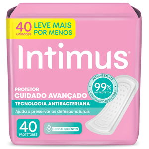 Protetor Diário Always Intimus Days Antibacteriana Leve 40 Pague 30 Unidades