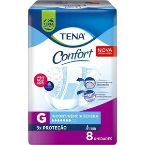 Fralda Geriátrica Tena Confort G 8 Unidades
