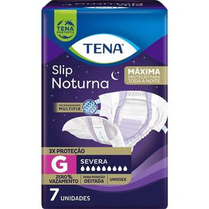 Fralda Geriátrica Tena Slip Noturna G 7 Unidades