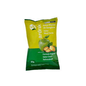 Bala Ardrak Gengibre Maçã Verde 50g
