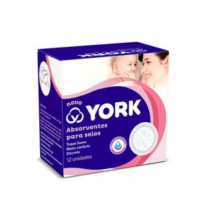 Absorvente Para Seios York Flufy 12 Unidades