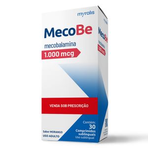 MecoBe Mecobalamina 1.000mcg 30 Comprimidos Sublinguais